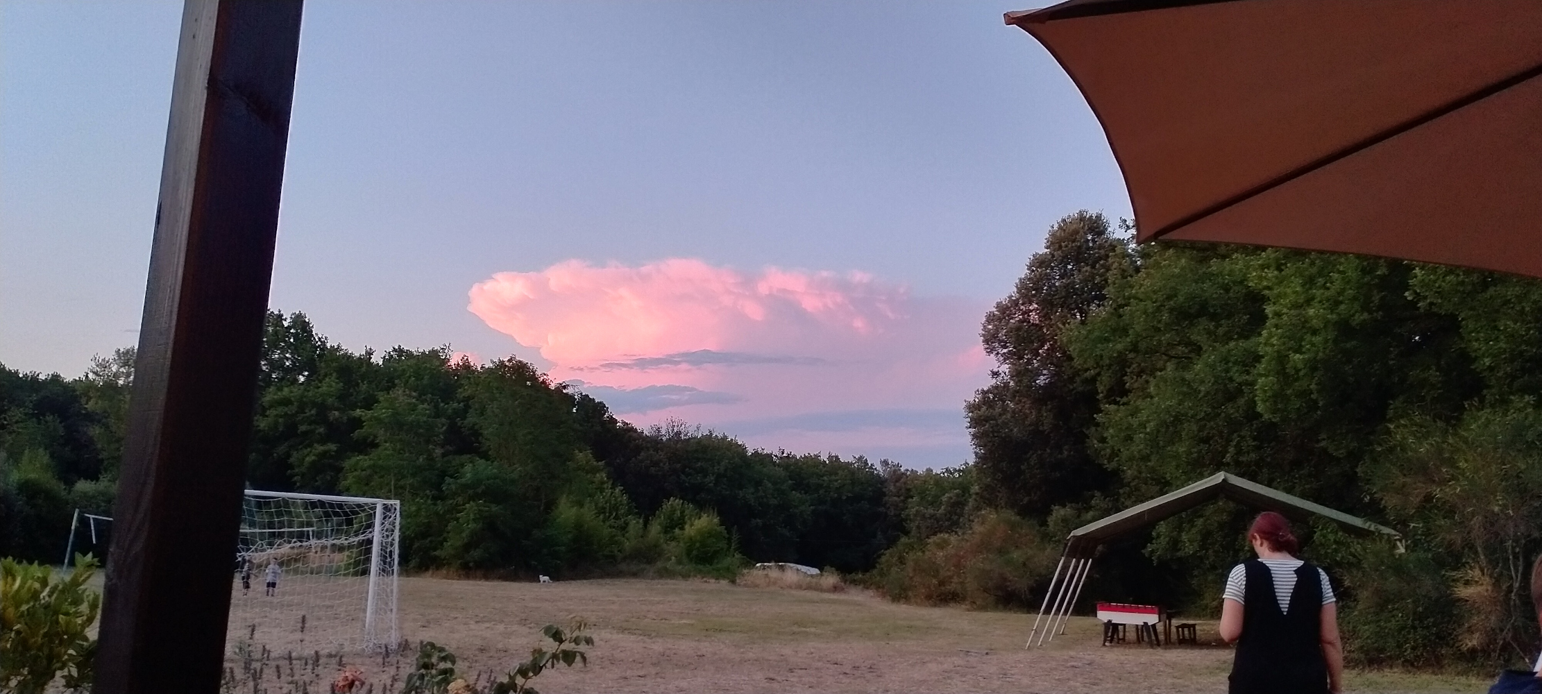 Mien en Peer op de camping.